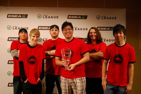 eMazing Gaming on ESEA Season 7 LAN. From left to right: shade, Ggglygy, mackey, enoryt, b4nny, Yz50