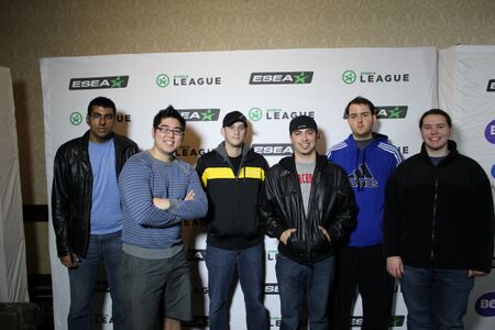 Leviathan Gaming on ESEA Season 12 LAN. From left to right: cyzer, enoryt, hero, shade, Dave_AC, b4nny