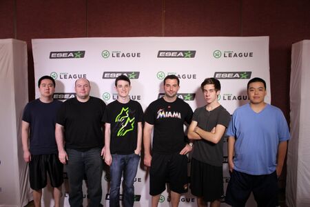 Classic Mixup on ESEA S11 LAN. From left to right: enigma, smaka, lansky, Platinum, kbk, mo0se