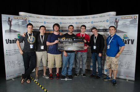 Classic Mixup at Insomnia46. From left to right: PYYYOUR, Enigma, harbleu, Platinum, TLR, Ruwin