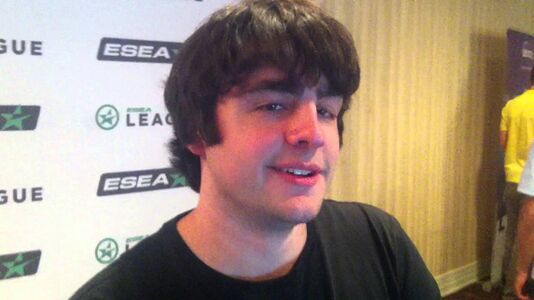 rando being interviewed by shade at ESEA-I S14 lan.